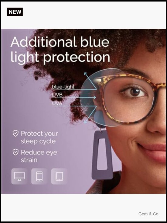Retro Round Blue Light Blocking Glasses Anti Eyestrain Computer Gaming main image 6